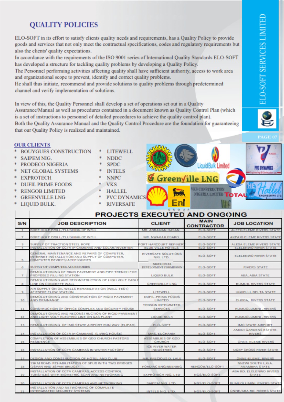 Elo-Soft company profile page 8